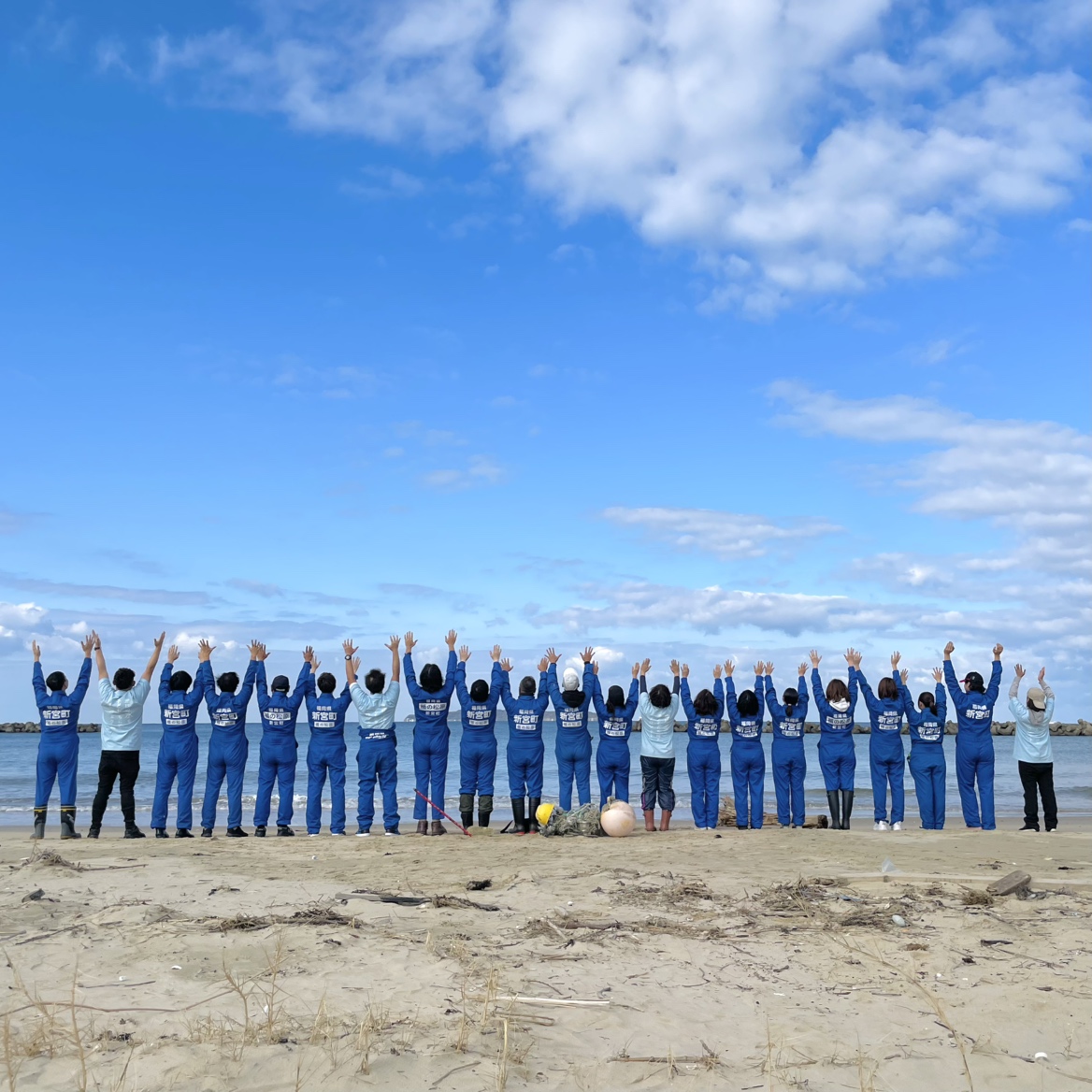 環境活動　松林清掃　楯の松原　新宮町　福岡県　がんこ本舗　すすぎ０　海へ　地域洗剤　まつぼっくり洗剤