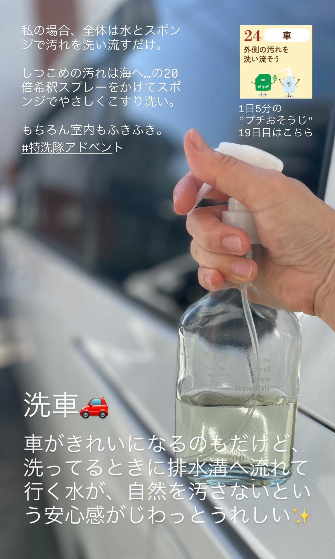 特洗隊アドベント　おそうじ　大掃除　順番　リスト　道具　おそうじスプレー　多用途　海へ　森と　がんこ本舗