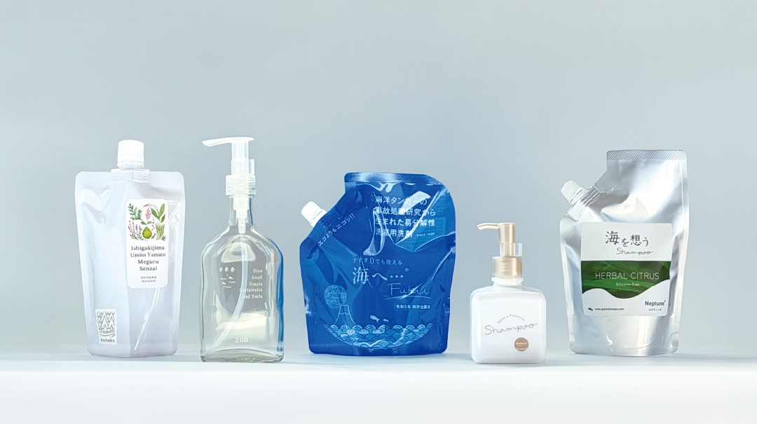 春 循環 水 森 暮らし 洗う 洗濯 掃除 シンプル 未来 海へ 海を想うShampoo 地域洗剤 がんこ本舗